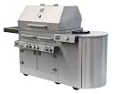 Kalamazoo 900HS Hybrid Propane Gas Grill On Cart With Side Burner