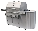 Kalamazoo 900HS Hybrid Free-Standing Grill with Side Burner, Liquid Propane