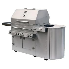 Kalamazoo 900HS Hybrid Free-Standing Grill with Side Burner, Liquid Propane