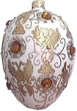 Museum Collection Faberg&Atilde;&copy; Eagle Jewel Egg Glass Ornament-Small