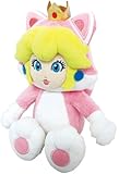 Sanei Super Mario 3D World Neko Cat Princess Peach 9" Plush Doll