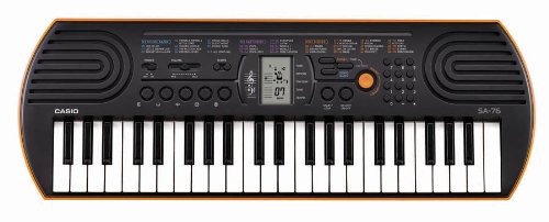 Casio SA-76 44 Key Mini Keyboard, Orange