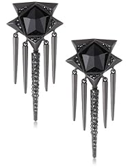 Sam Edelman Pave Faceted Stone Spike Drop Earrings