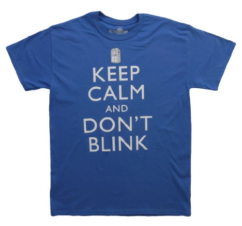 Doctor Who Keep Calm And Don't Blink Mens T-shirt