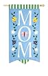 Mom Garden Size Applique Flag