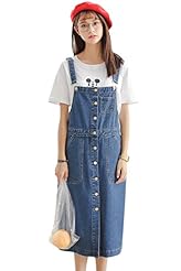 Cotton/Denim/Polyester Jumpsuit/Midi Dress 