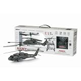 2011 U1 Black Hawk 3 Channel RC Helicopter With Bulit in Gyro-AmyGreen