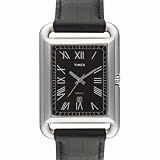 Timex Mens Classic Dress Black Leather Strap Watch #T2K661 by Timex