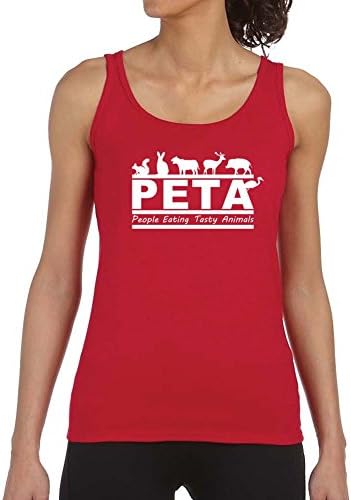 Women's PETA Red Tank Top (Medium)