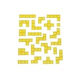 BLOKUS Game Replacement Parts ~ 21 YELLOW PIECES