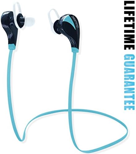 Bluetooth Headphones, Noise Isolating Wireless Headset with Quality Mic - Superb Sound - Sleek Custom Earbuds, Light-Weight Design - Running, Gym, Hiking Sports - Easy Pairing Android & iPhone models