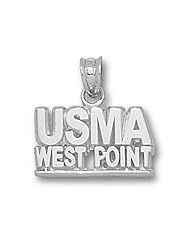 Sterling Silver Black Knights Military Pendant "Usma Westpoint"