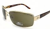 Lacoste - Lacoste LA12417 Green Lens Gold Frame Sunglasses