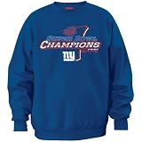 New York Giants Royal Blue Super Bowl XLII Champions Victory Crew Sweatshirt