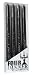 6 x Jet Black Handcrafted Taper Dinner Candle – P&P £1.50