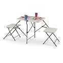 Portable Folding Table  Bench Set