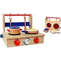 Portable Pretend Kitchen / Cook Top and Pan Set