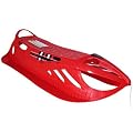 Schlitten Kinderschlitten Bob Racer Kunststoff rot mit Zugseil schneller Jugendschlitten