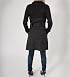 KLD Signature Long Sweater Coat with Tie Belt in Heathered Charcoal