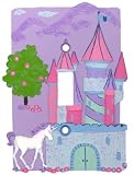 CASTLE unicorn fairy Princess SWITCHPLATE COVER teen tween girl bedroom bathroom single toggle switch plate home decor lavendar pink & purple