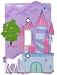 CASTLE unicorn fairy Princess SWITCHPLATE COVER teen tween girl bedroom bathroom single toggle switch plate home decor lavendar pink & purple