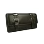 Kenneth Cole New York Genuine Leather Womens Flap Clutch Wallet (Black)