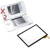 GTMax Replacement Bottom LCD Touch Screen + 2x Clear LCD Screen Protector for Nintendo DS Lite