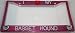 Puppy Face Pink Glitter I Love My Basset Hound License Plate Frame