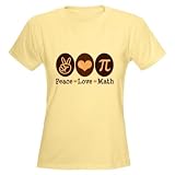 Peace Love Math Pi Women's Light T-Shirt