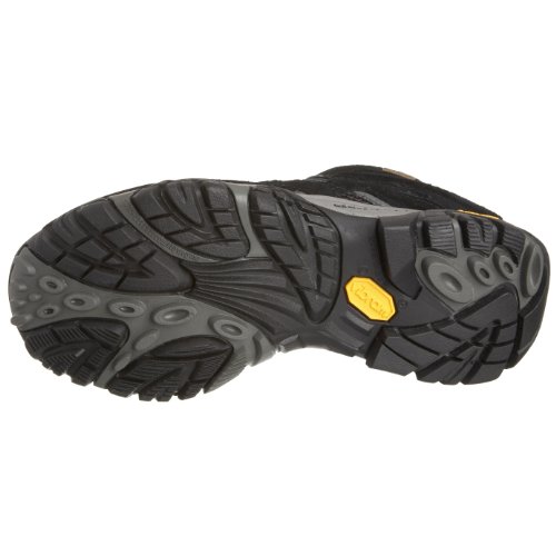 Merrell Moab Mid Gore-Tex, Chaussures montantes femme - Noir (Black), 38 EU