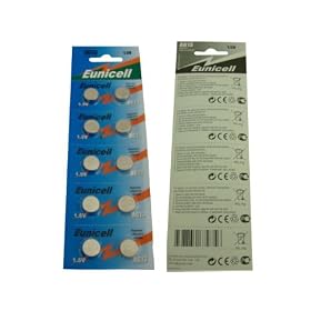 10 X AG13 LR44 Button Cells Batteries - A76 L1154 SR44 G13 357 - 1.5V
