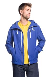LACOSTE! Lightweight Mesh Lined Hooded Jacket With Contrasted Zippers