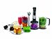 Wolfgang Puck WPIB2020B Stainless-Steel Immersion Handheld Blender with Attachments, Black 