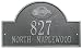 Milwaukee Brewers MLB Personalized Address Plaque - Pewter Silver