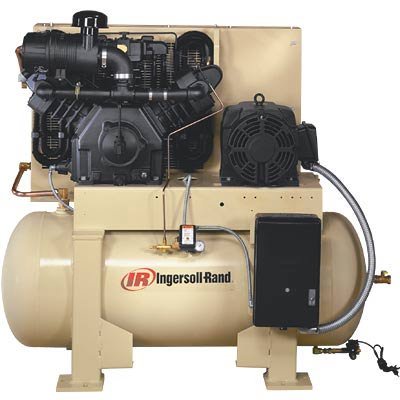 Ingersoll Rand Horizontal Electric Air Compressor   20 HP  120 Gallon  230 460 Volt  3 Phase  Model# 2000E20FP