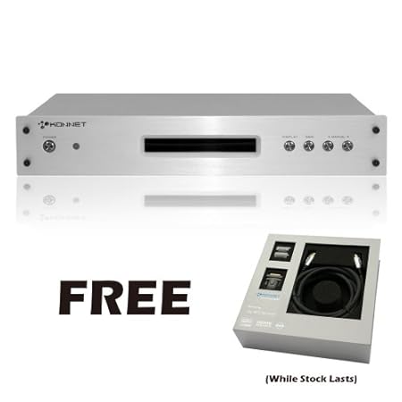 Konnet TuneHD 410P, 4 In 1 Out HDMI Switch Box with Optical and Coaxial Connections, HDMI, 1080p + InfinityHD 300 Premium HDMI CAT 2 Cable for HD HDTV (Silver / Grey) - SP 30