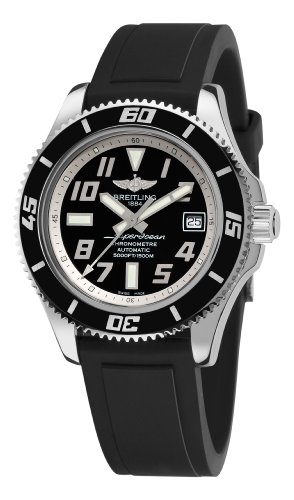 Breitling Men's A1736402/BA29RS Superocean Abyss Black Dial Watch
