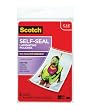 Scotch Self-Sealing Laminating Pouches, Glossy Finish, 4 3/8 x 6 3/8 Inches, 5 Pouches (PL900G)