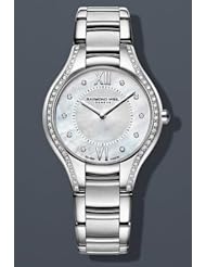 Raymond Weil Noemia Mother of Pearl Dial Stainless Steel Diamond Ladies Watch 5132-STS-00985
