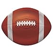 All- Star Football 9" Football-Shaped Dinner Plates (8 count) Child