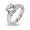 Classic Solitaire CZ Sterling Silver Engagement Ring Size 8 (Sizes 5 8 9 Available)