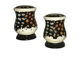 TABLE SALT & PEPPER SHAKERS BLACK EXSPOTICA DECOR