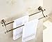 Rozin 4 Pieces Bathroom Hardware Accessories Set Towel Bar Towel Holder Robe Hook Toilet Paper Holder Stainless Steel,Black Color