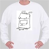 Buy Sweatshirt with black and white, handle, Europe, luggage, design, Germany, wheels, cart, bag