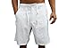 short fin Men's Linen Walking Shorts with A Drawstring