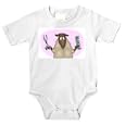 Onesie with sheep, sheer, lamb, haircut