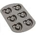Wilton Nonstick 6-Cavity Heart Donut Pan