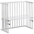 babybay midi 120102 - Beistellbett / Baby-Bettchen 'Das Eckige', wei� lackiert
