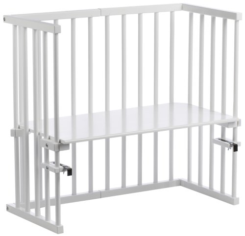 babybay midi 120102 - Beistellbett / Baby-Bettchen \'Das Eckige\', wei&szlig; lackiert Preisvergleich
