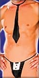 Unique y2Clothes Sexy Party Time After Hours Tuxedo G-String and Tie Ensemble for Him - Black/White - One Size Fits Most Plain Pack